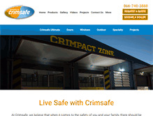Tablet Screenshot of crimsafe.com